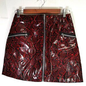 Mistress Rocks vegan Leather Womens Mini Skirt S Punk Goth Rocker